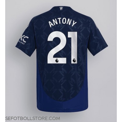 Manchester United Antony #21 Replika Bortatröja 2024-25 Kortärmad Manchester United Antony #21 Replika Bortatröja 2024-25 Kortärmad